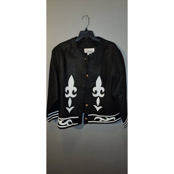 Vanna White Collection Leather Blazer - Picture 1 of 7